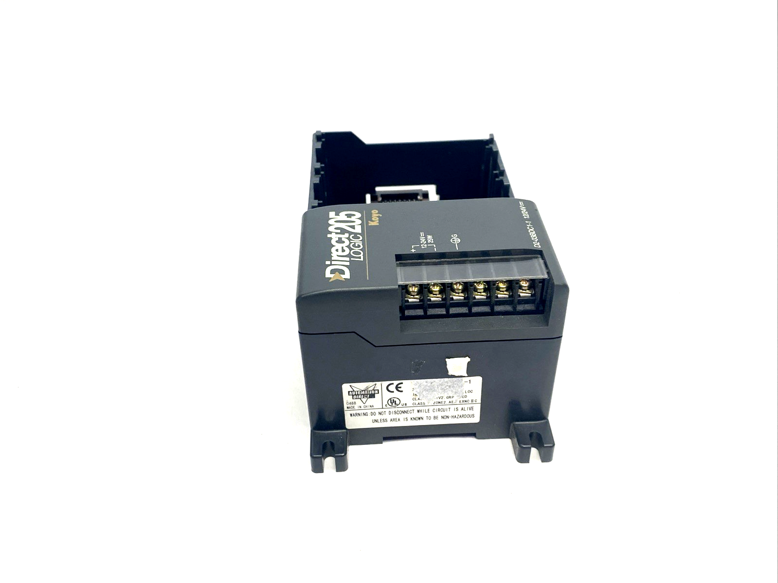 D2-03BDC1-1 | Automation Direct DirectLOGIC DL205 I/O Base 3-Slot, 12-24VDC - Used - Maverick Industrial Sales