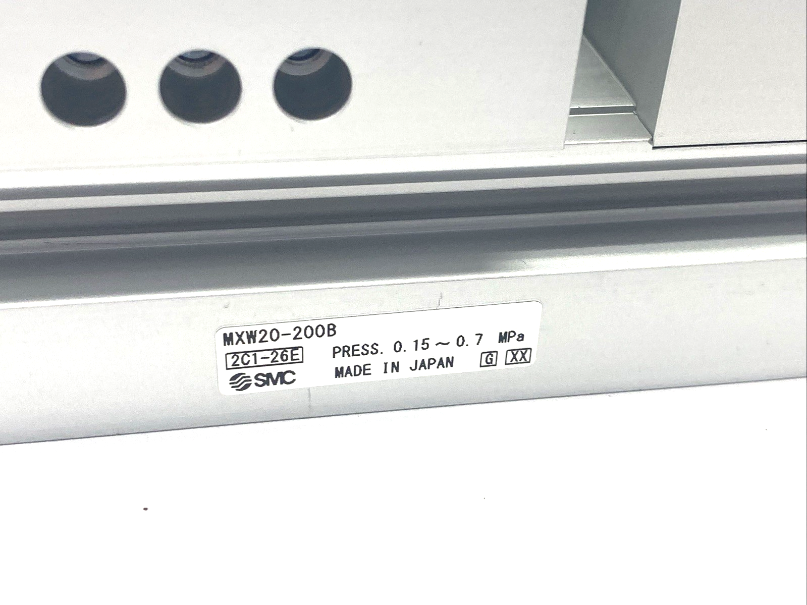 SMC MXW20-200B Guided Slide Table Cylinder 20mm Bore 200mm Stroke - Maverick Industrial Sales