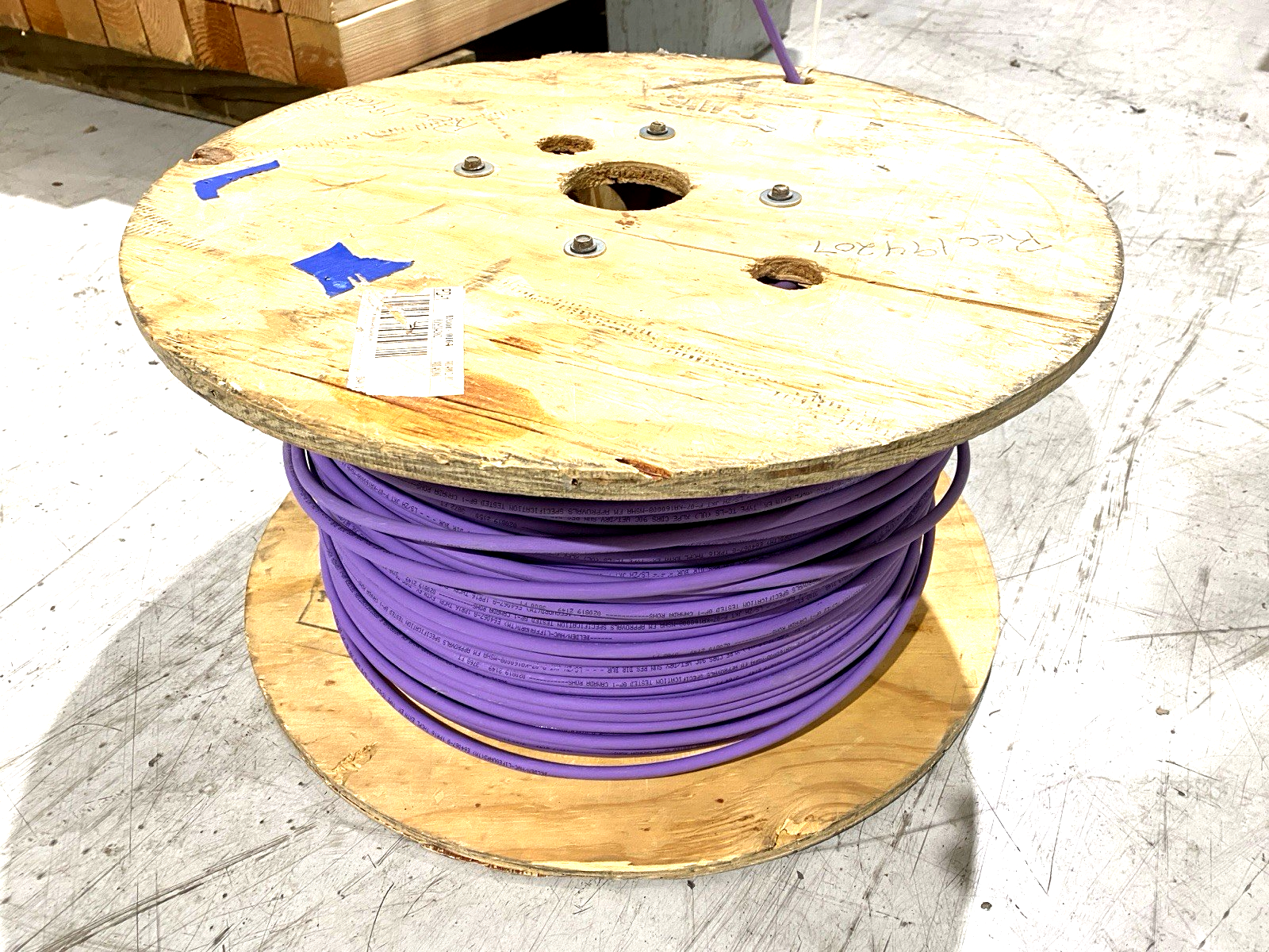 Belden UE1601BW Type EX Thermocouple Cable, 1 Pr#16, XLPE Ins Pur, Purple, 900' - Maverick Industrial Sales