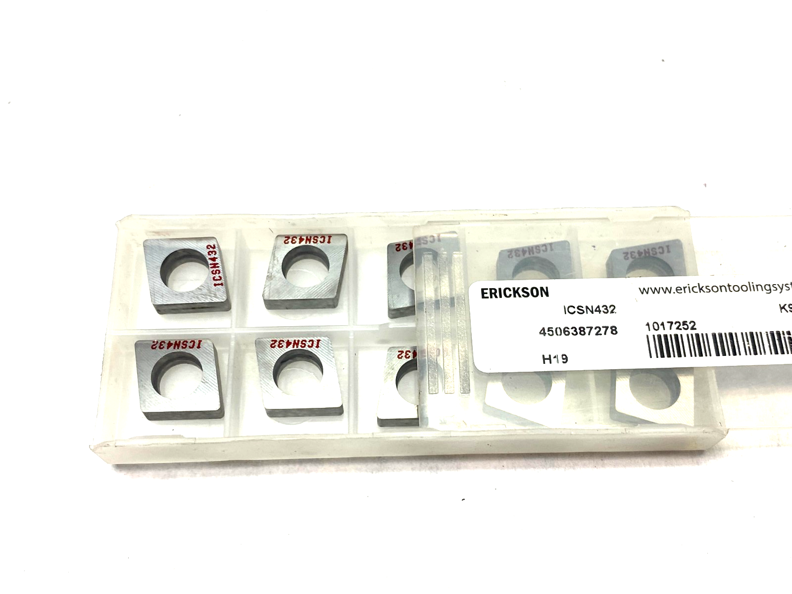 Erickson 1017252 Indexable Turning Shim Insert ICSN432 PKG OF 10 - Maverick Industrial Sales