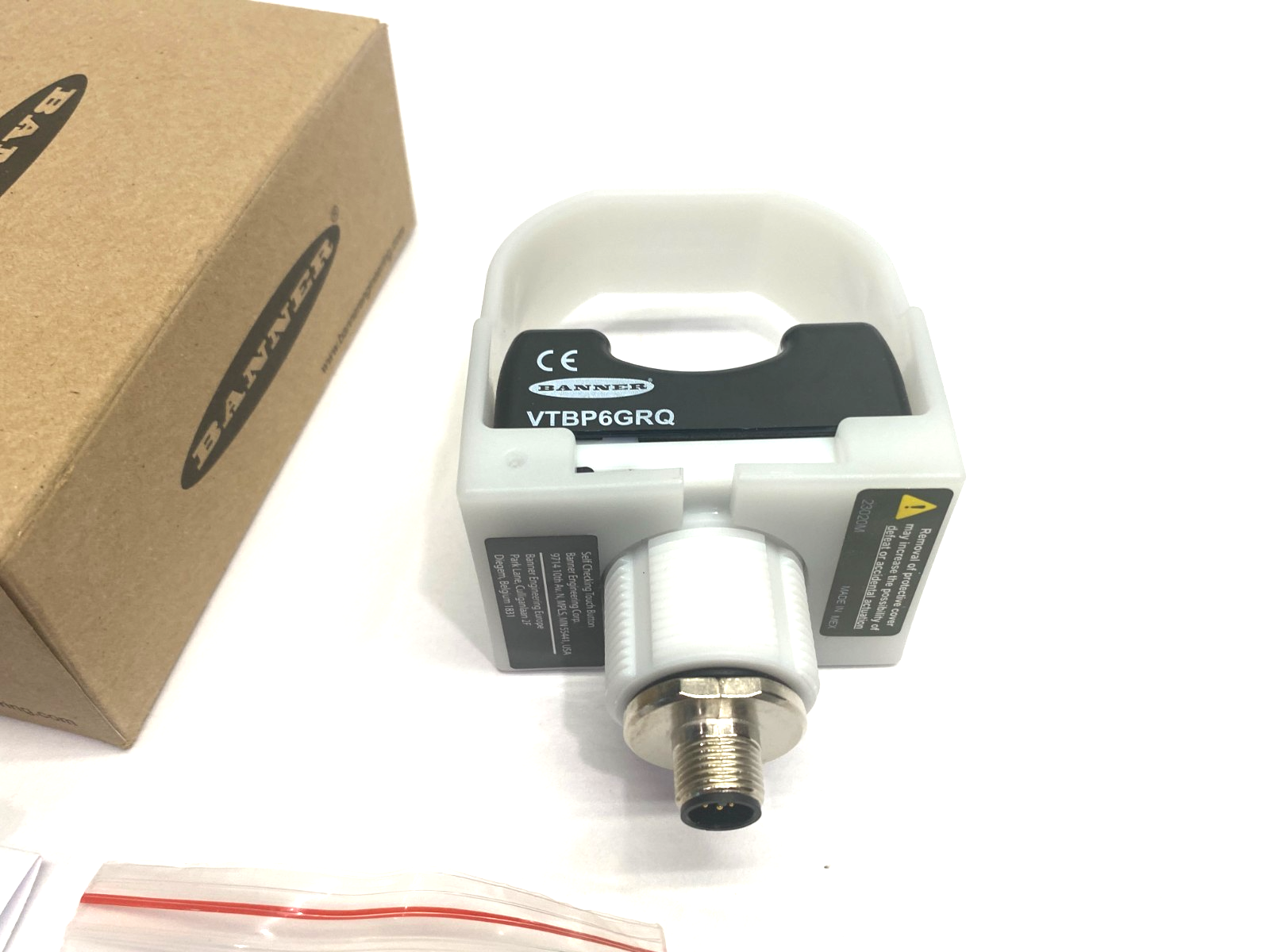 Banner VTBP6GRQ Illuminated Verification Touch Button 2-Color 5-Pin M12 75937 - Maverick Industrial Sales