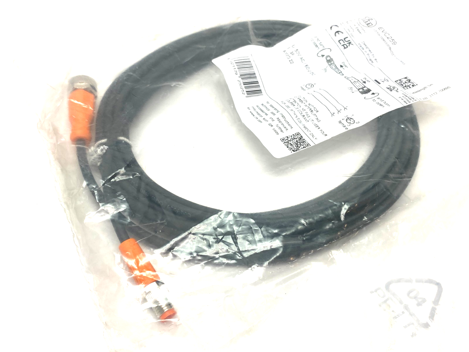 Ifm EVC259 Connection Cable M8 to M12 VDOGH030MSS0005H03STGF030MSS - Maverick Industrial Sales