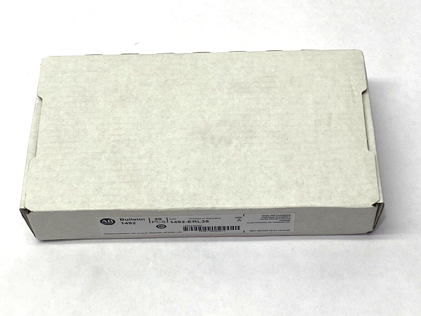 Allen Bradley 1492-ERL35 Ser. A End Retainers LOT OF 20 - Maverick Industrial Sales