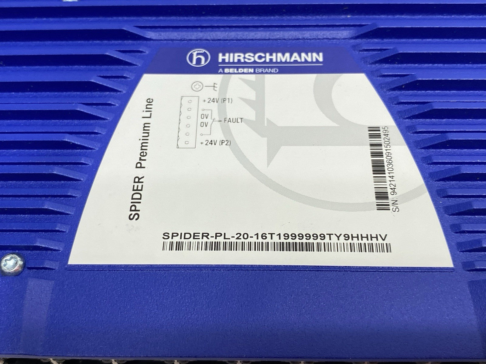 Belden Hirschmann SPIDER-PL-20-16T1999999TY9HHHV Unmanaged Ethernet Rail Switch - Maverick Industrial Sales