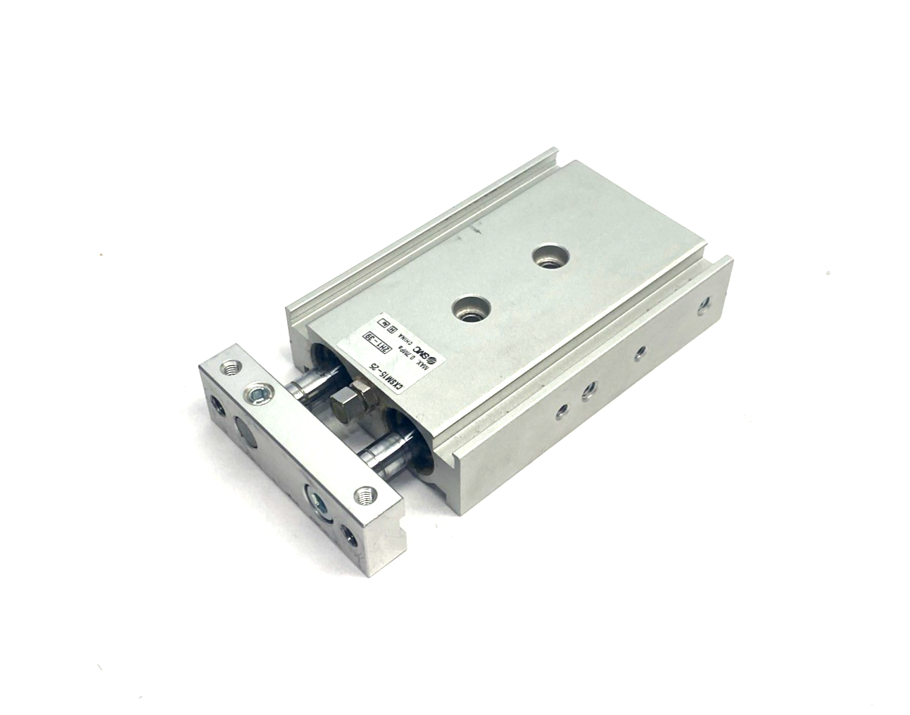 SMC CXSM15-25 Dual Rod Pneumatic Guided Cylinder 15mm Bore 25mm Stroke - Maverick Industrial Sales