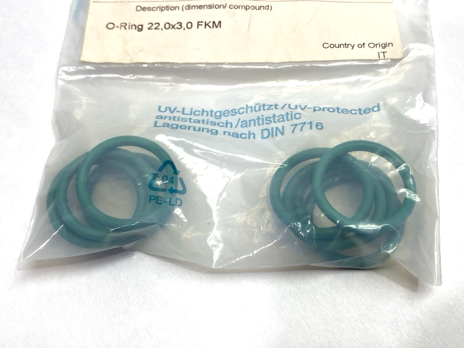 Scheugenpflug 3DIC00359 O-Ring 22.0mm X 3.0mm FKM LOT OF 12 - Maverick Industrial Sales