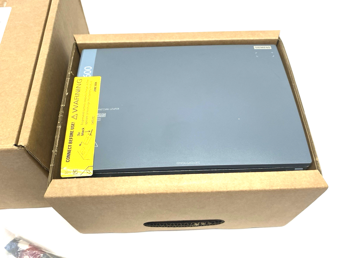 Siemens 6EP4134-0JA00-0AY0-Z SITOP BAT1600 24 V DC 7.5 Ah LiFePO4 Lith Battery - Maverick Industrial Sales