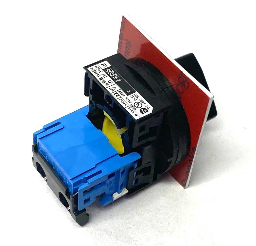 Fuji Electric AR30PR-2 2-Position Selector Switch, Maintained, Non-Illuminated - Maverick Industrial Sales