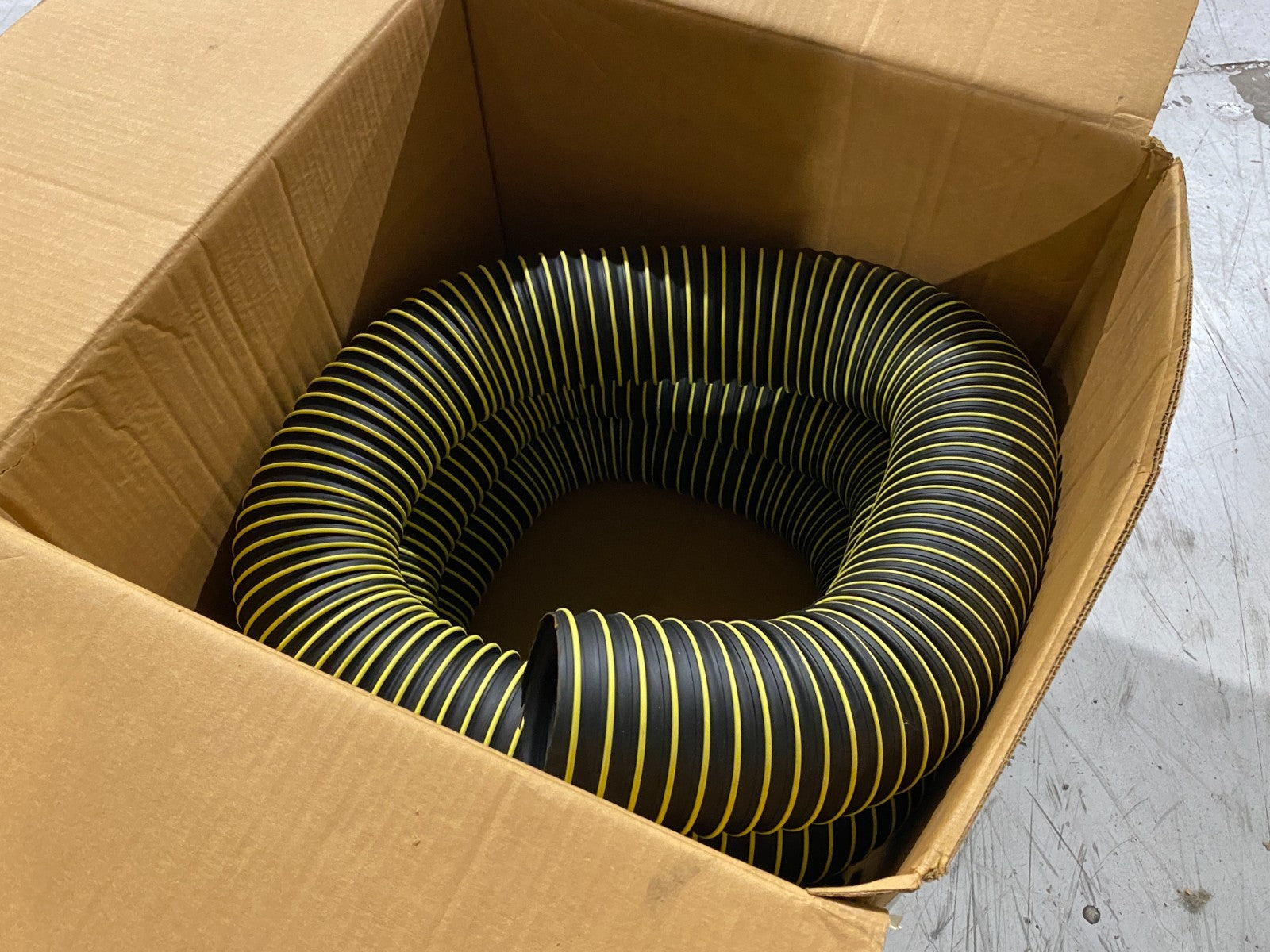 Flexaust 8901045000 Flexible Tubing Exhaust Hose T-7W 4.5" ID BOX OF 17 FEET - Maverick Industrial Sales