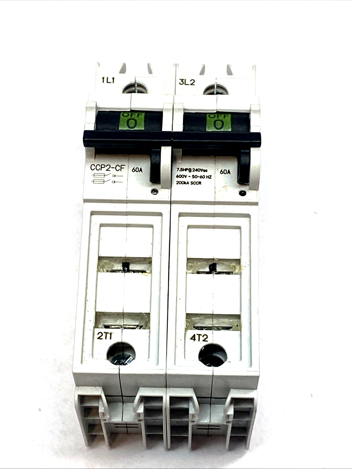 Eaton CCP2-CF Bussmann 30A 60A 100A Compact Circuit Protector 600V UL98 DIN Rail - Maverick Industrial Sales