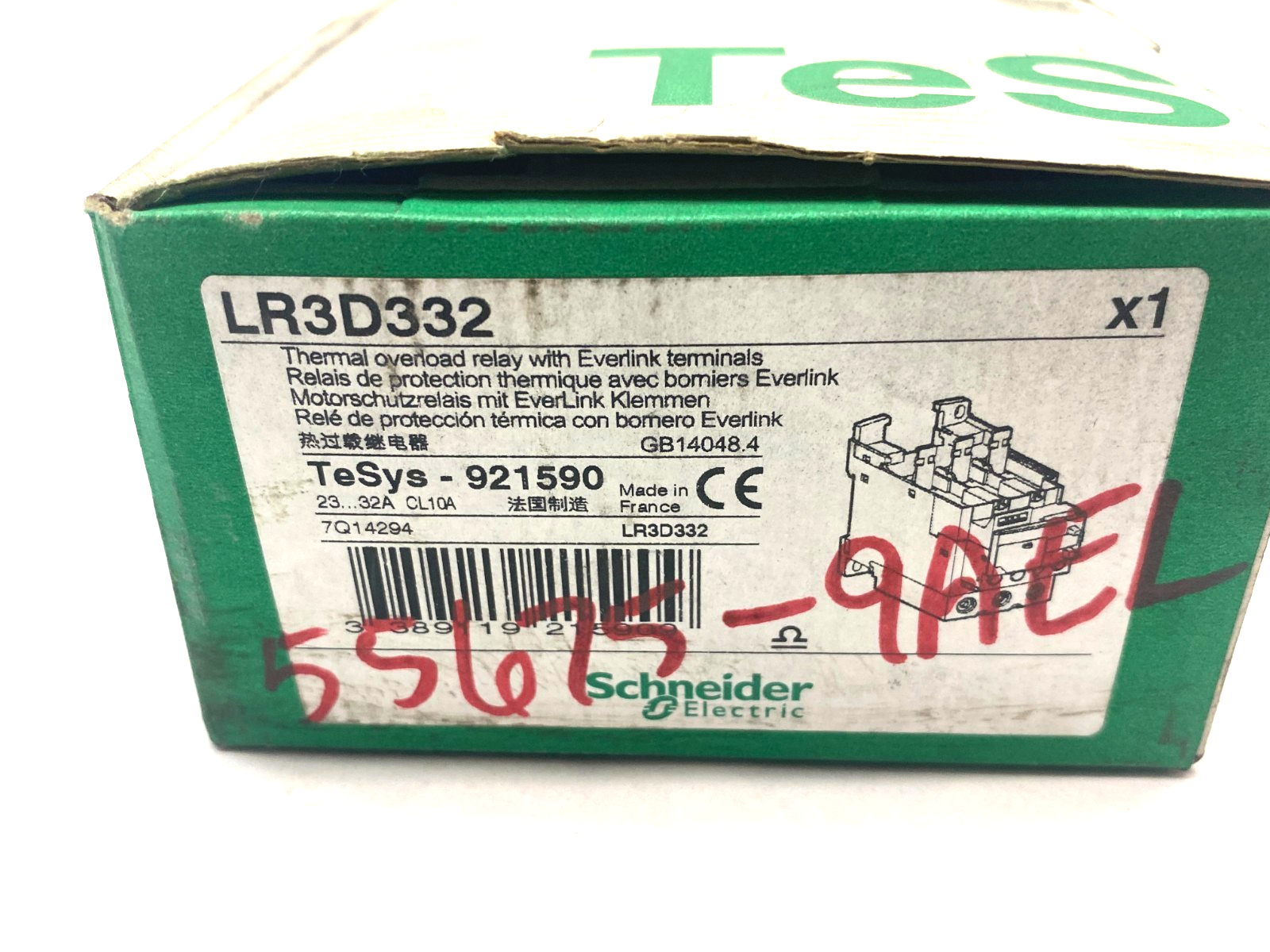 Schneider Electric LR3D332 TeSys Deca Thermal Overload Relay 921590 - Maverick Industrial Sales