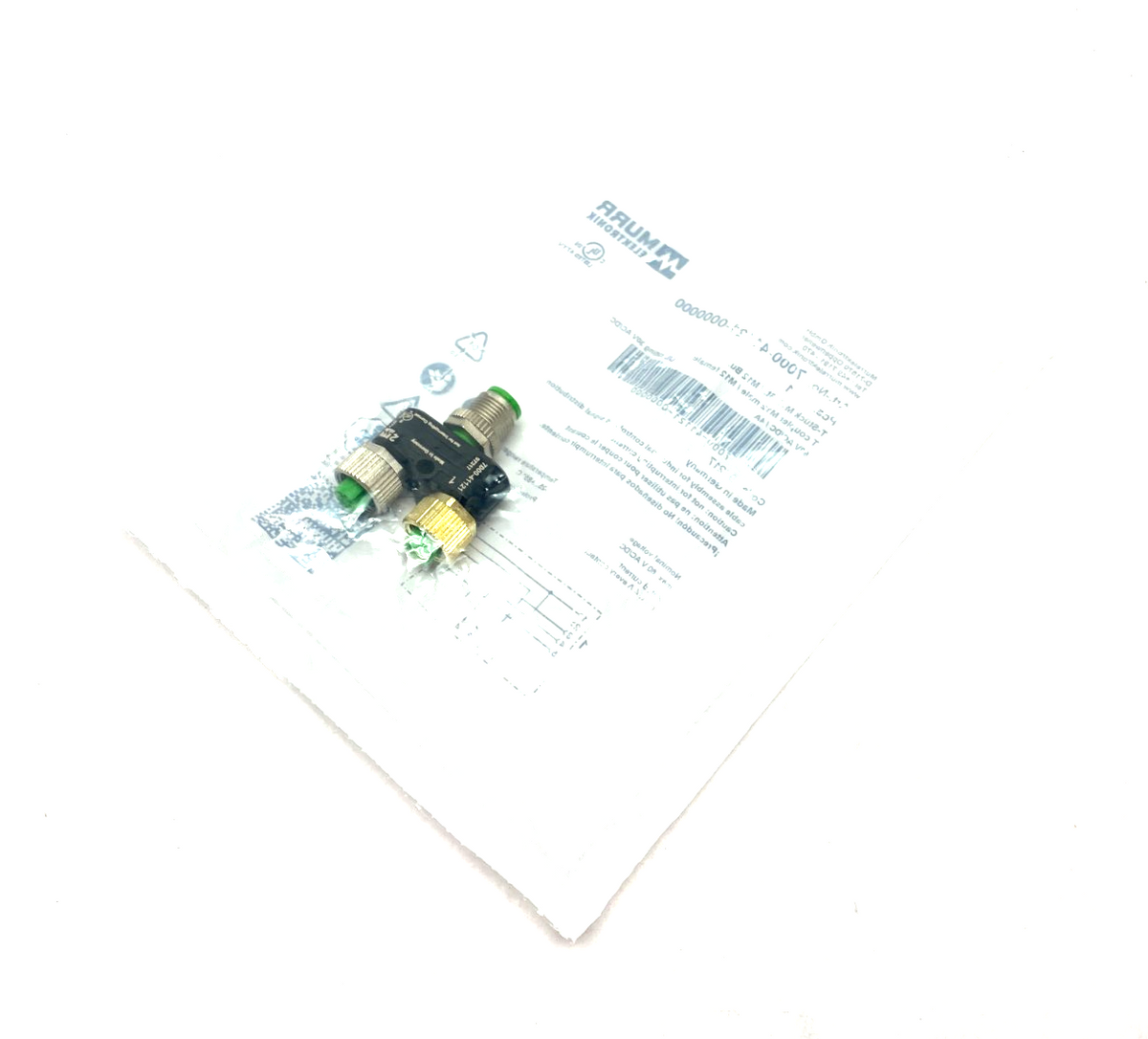 7000-41121-0000000 | Murrelektronik T-Coupler M12 male to 2x M12 female A-cod. - New - Maverick Industrial Sales
