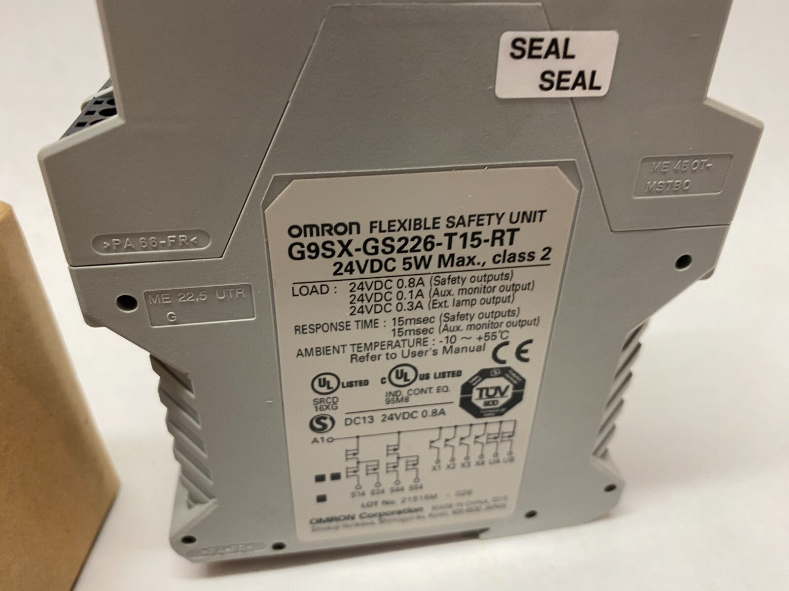 Omron G9SX-GS226-T15-RT Flexible Safety Relay Unit 24VDC 5W Max - Maverick Industrial Sales