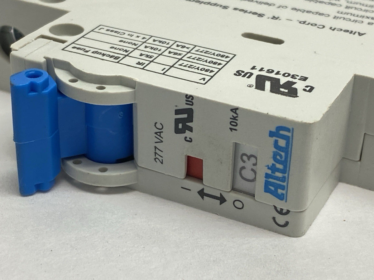 1CU3R | Altech Corp Miniature Circuit Breaker 1-Pole 3A 480Y/277VAC - New – Open box - Maverick Industrial Sales