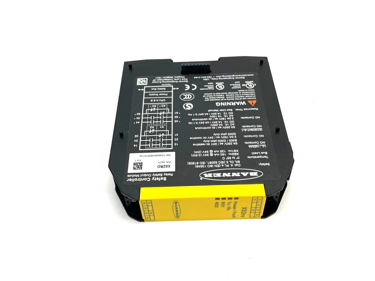 Banner XS2RO Expandable Safety Controller, Dual Relay Output Module, 85075 - Maverick Industrial Sales