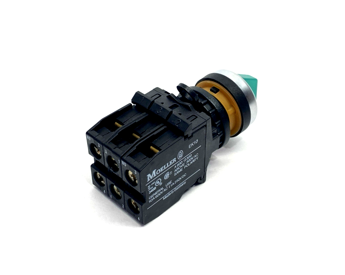 Moeller S-5225-240 3-Pos. Selector Switch, Green RLWK3R2-GN/K20/EF3/GL130 5-PACK - Maverick Industrial Sales