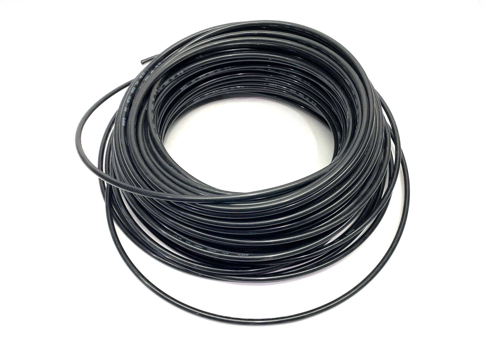 T0806B-100 | SMC Black Nylon Pneumatic Tubing 6mm I.D. 8mm O.D. CUT TO 200' - New – Open Box - Maverick Industrial Sales