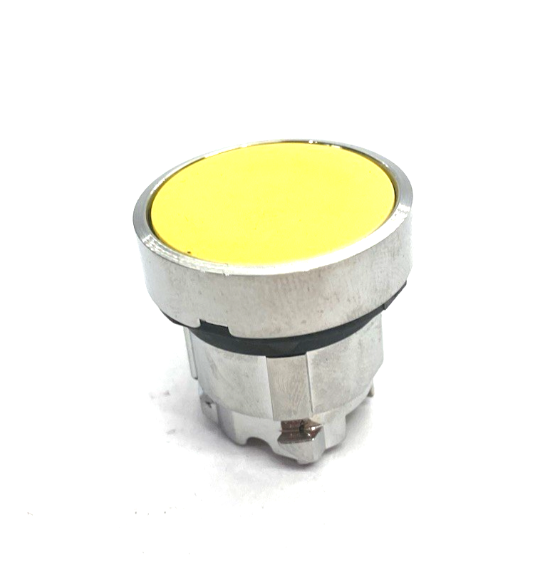 Schneider Electric ZB4BH05 Harmony XB4 22mm Pushbutton, Metal Yellow Flush - Maverick Industrial Sales