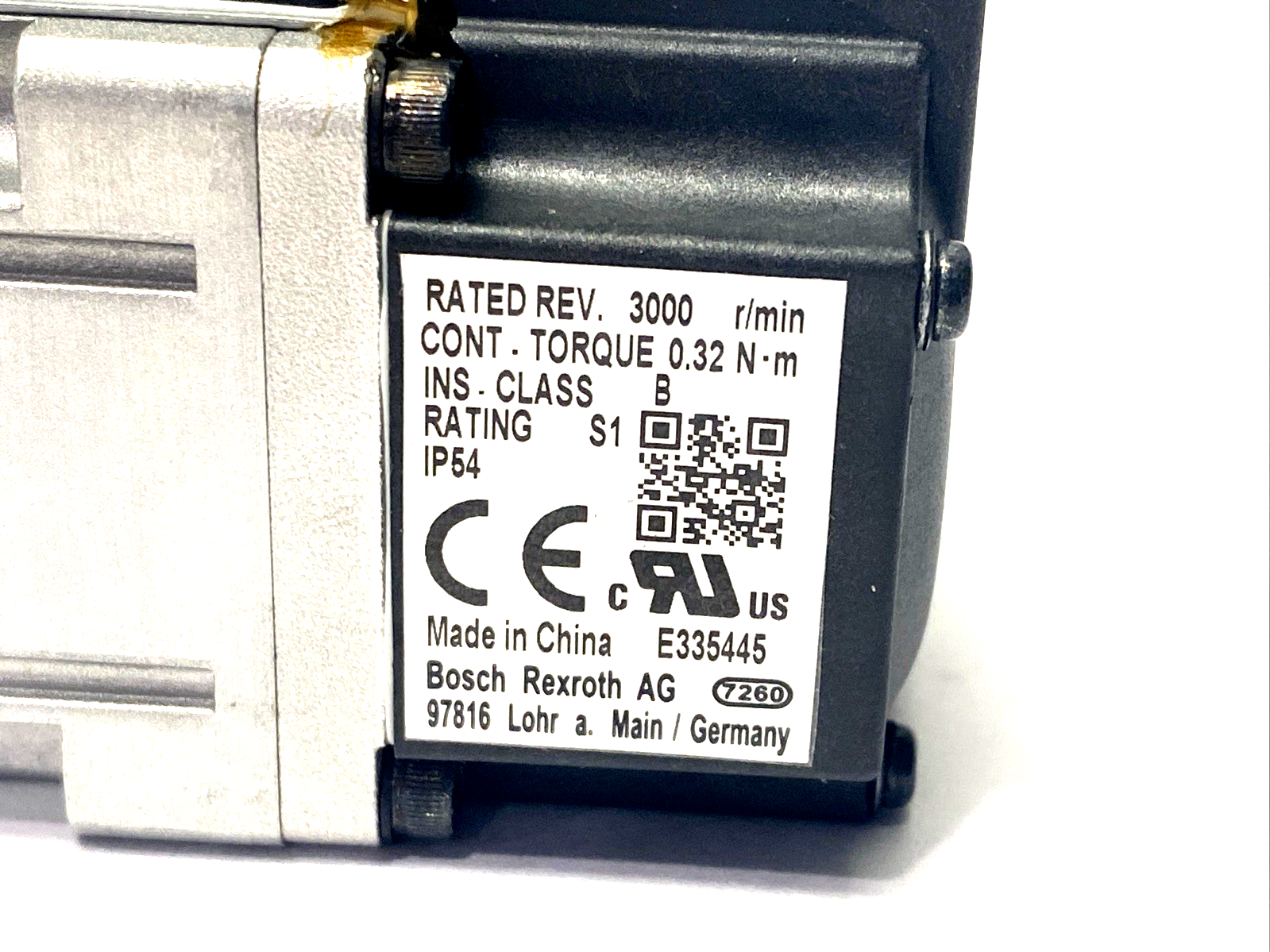 Bosch Rexroth R911344211 Servo Motor 3Ph 0.1 kW MSM019B-0300-NN-M5-MH0 - Maverick Industrial Sales