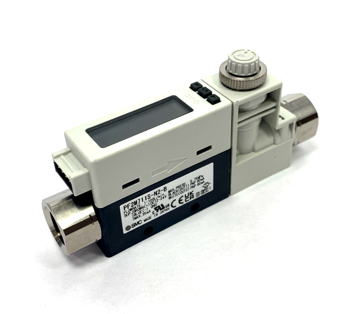 SMC PF2M711S-N2-B-S IO-Link Digital Air Flow Switch/Sensor - Maverick Industrial Sales