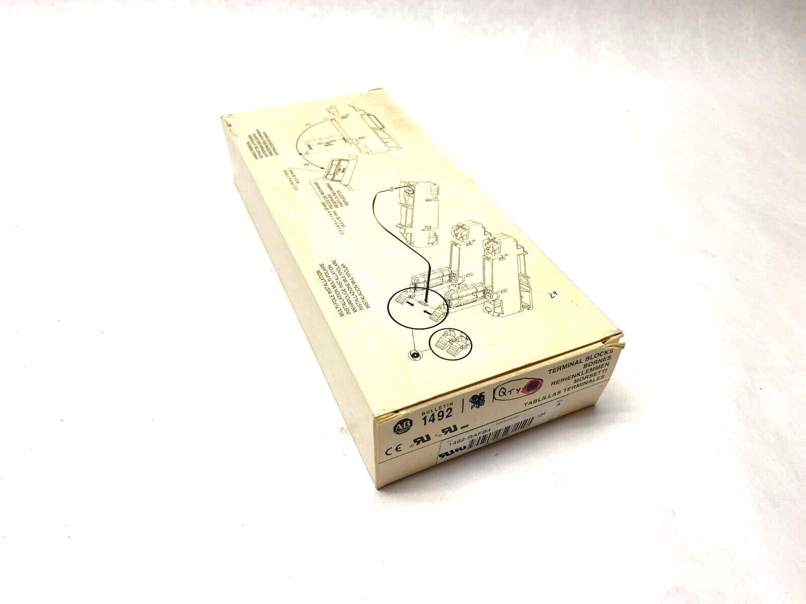 Allen Bradley 1492-RAFB4 Ser. A Fuse Holding Terminal Block Black BOX OF 23 - Maverick Industrial Sales