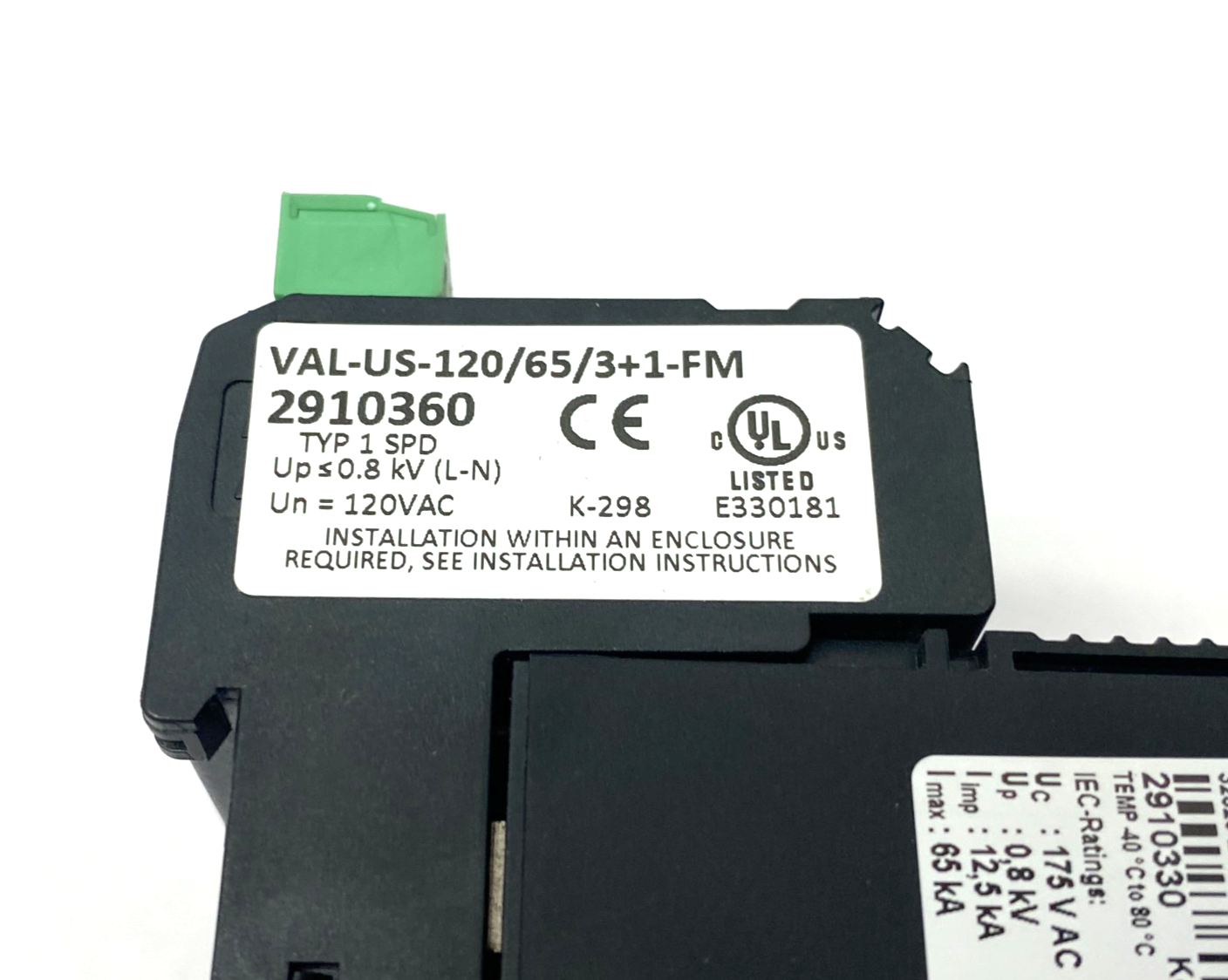Phoenix Contact VAL-US-120/65/3+1-FM 4-Channel Surge Protection Device 2910360 - Maverick Industrial Sales