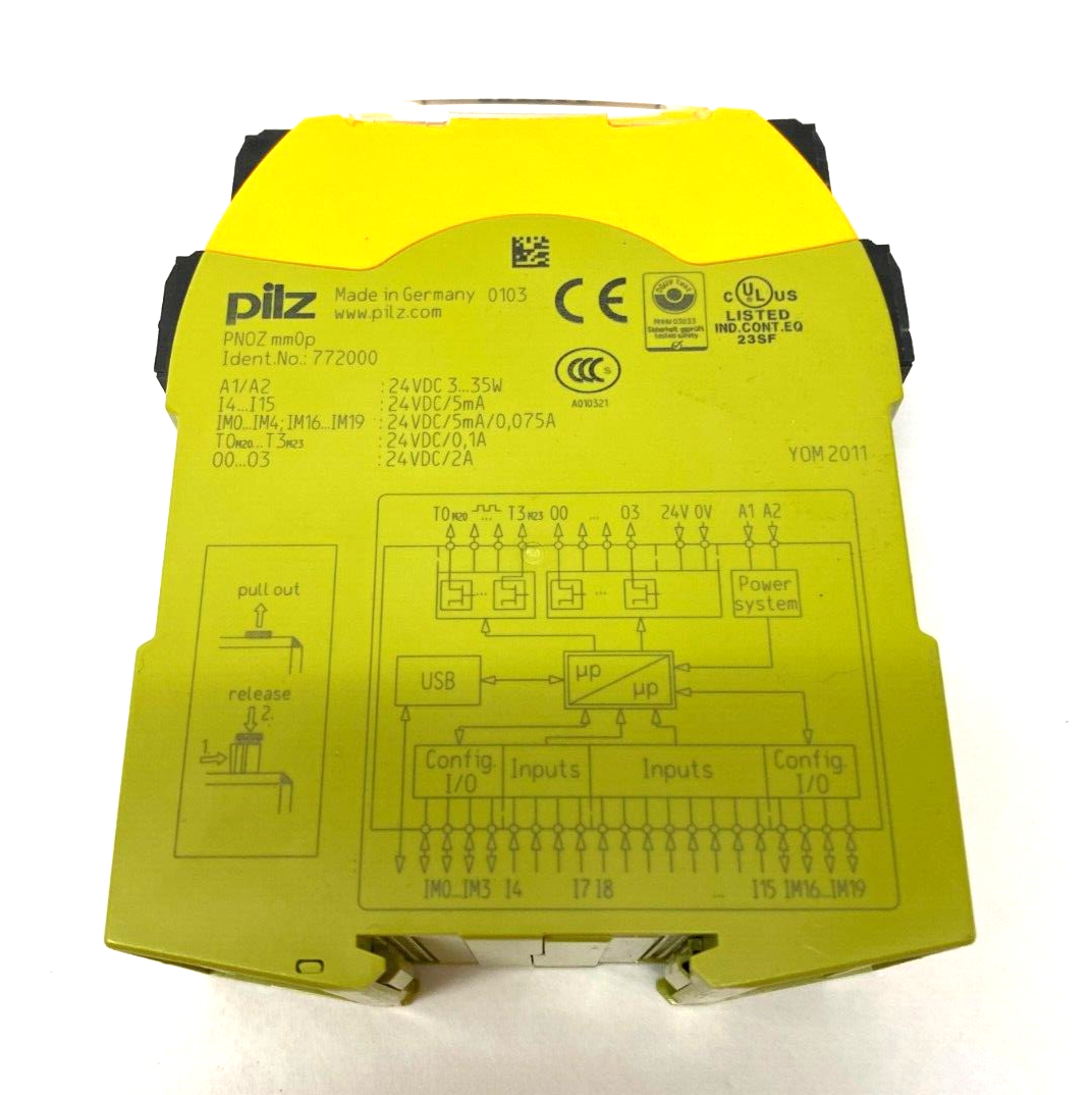 Pilz PNOZ mm0p Compact Configurable Mini-Base Safety Controller 20-Input 772000 - Maverick Industrial Sales