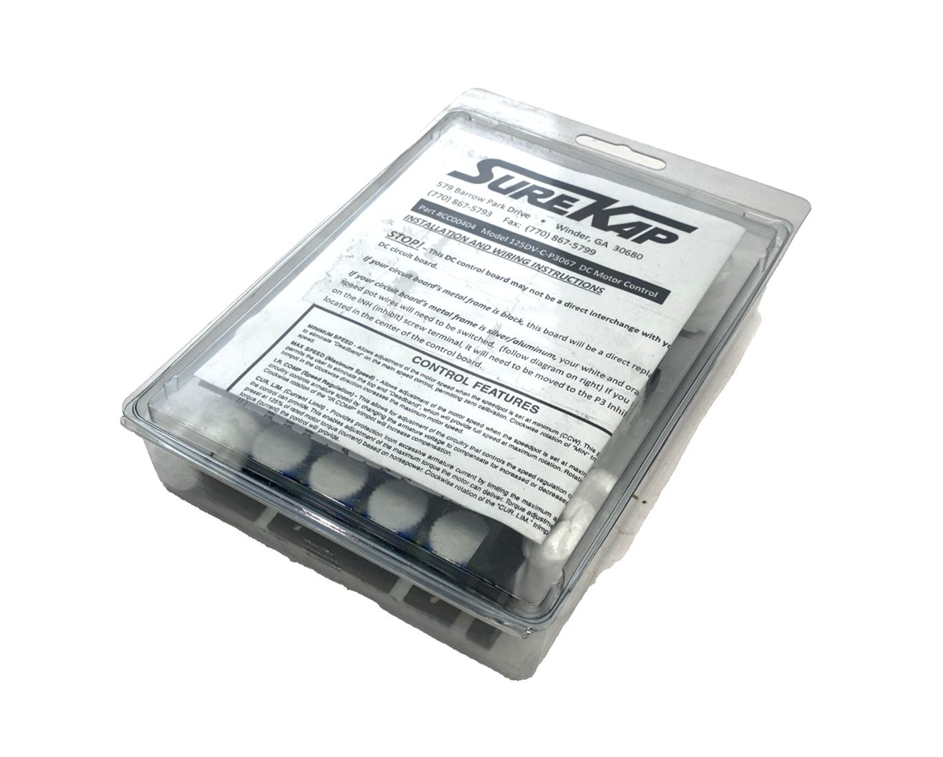 Dart Controls 125DV-C-Z2318 DC Speed Control, SureKap - Maverick Industrial Sales