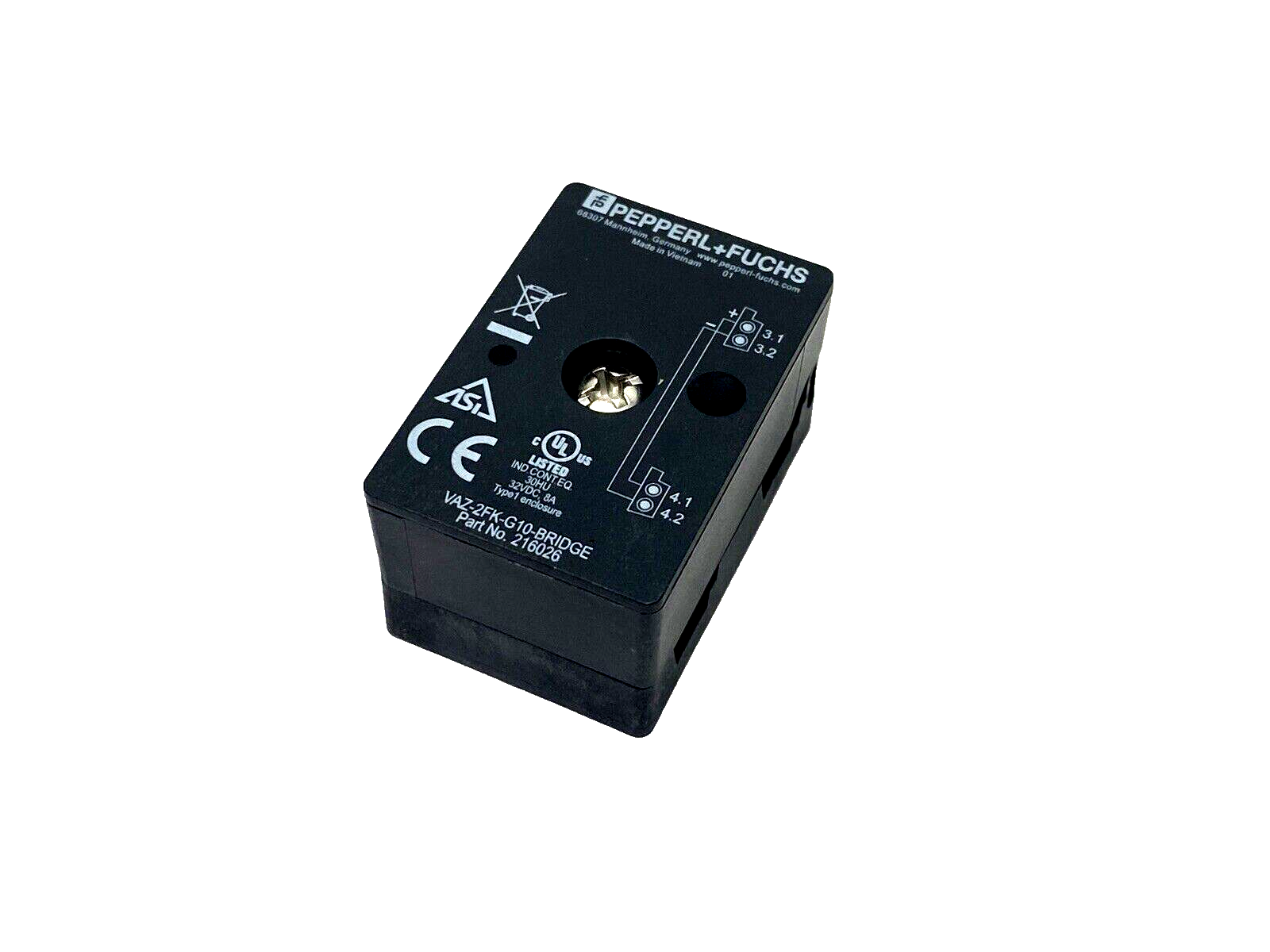 Pepperl+Fuchs 216026 AS-Interface Splitter Box VAZ-2FK-G10-BRIDGE - Maverick Industrial Sales
