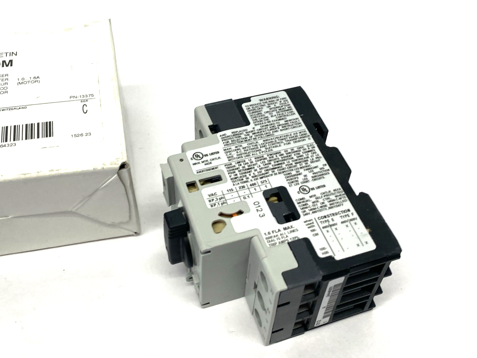 Allen Bradley 140M-C2E-B16 Ser. C Motor Protection Circuit Breaker 1.0 to 1.6A - Maverick Industrial Sales