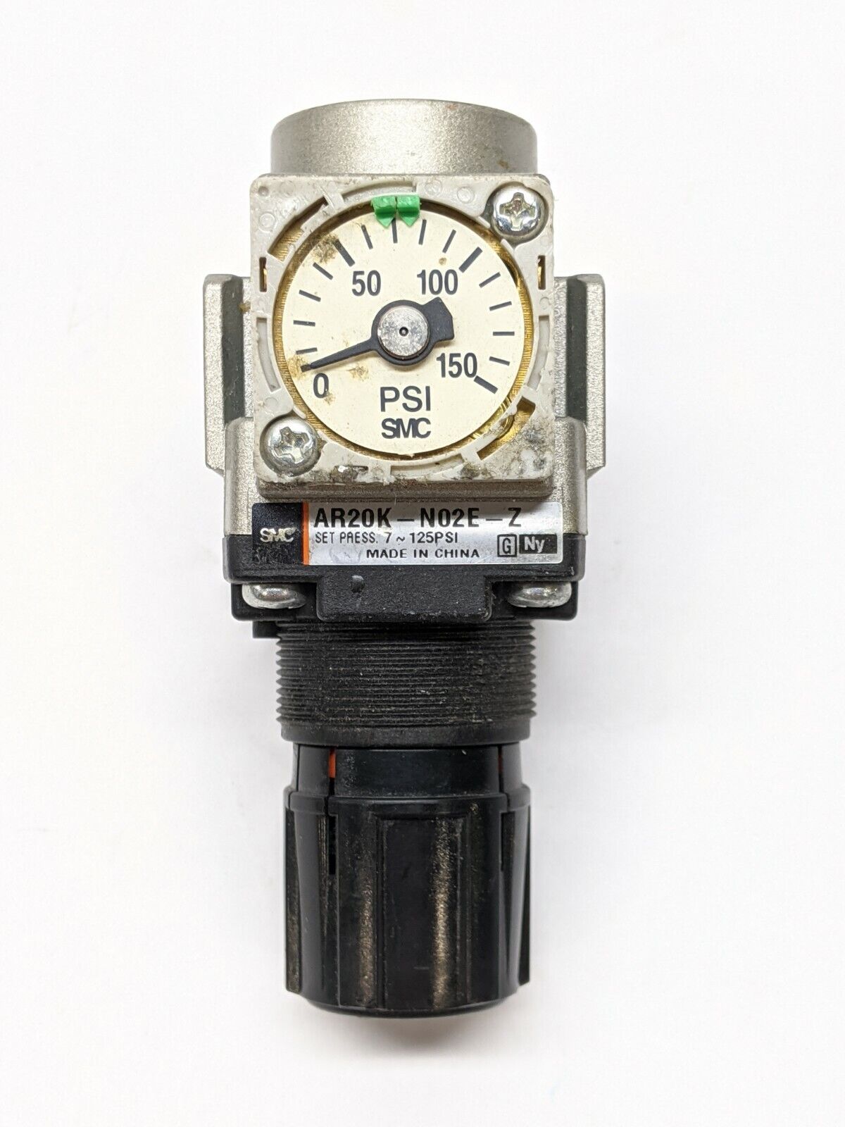 SMC AR20K-N02E-Z Air Pressure Regulator MISSING GAUGE COVER - Maverick Industrial Sales
