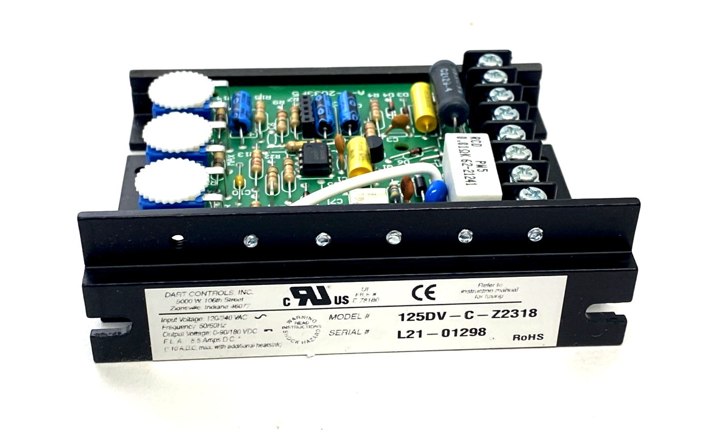 Dart Controls 125DV-C-Z2318 DC Speed Control, SureKap - Maverick Industrial Sales
