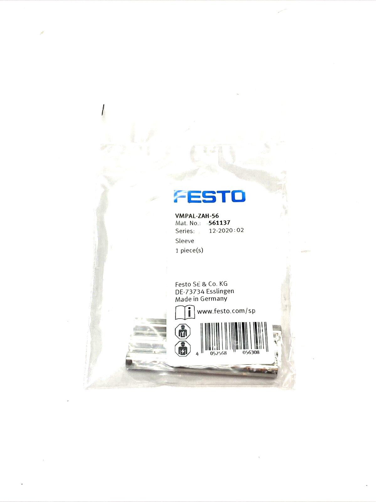 Festo VMPAL-ZAH-56 Sleeve Set 561137 PKG OF 3 - Maverick Industrial Sales