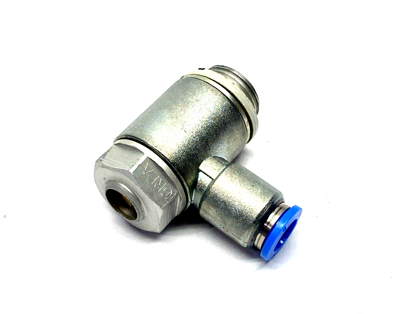 Festo GRLA-3/8-QS-8-D One-Way Flow Control Valve G3/8 8mm Tube 193150 LOT OF 2 - Maverick Industrial Sales