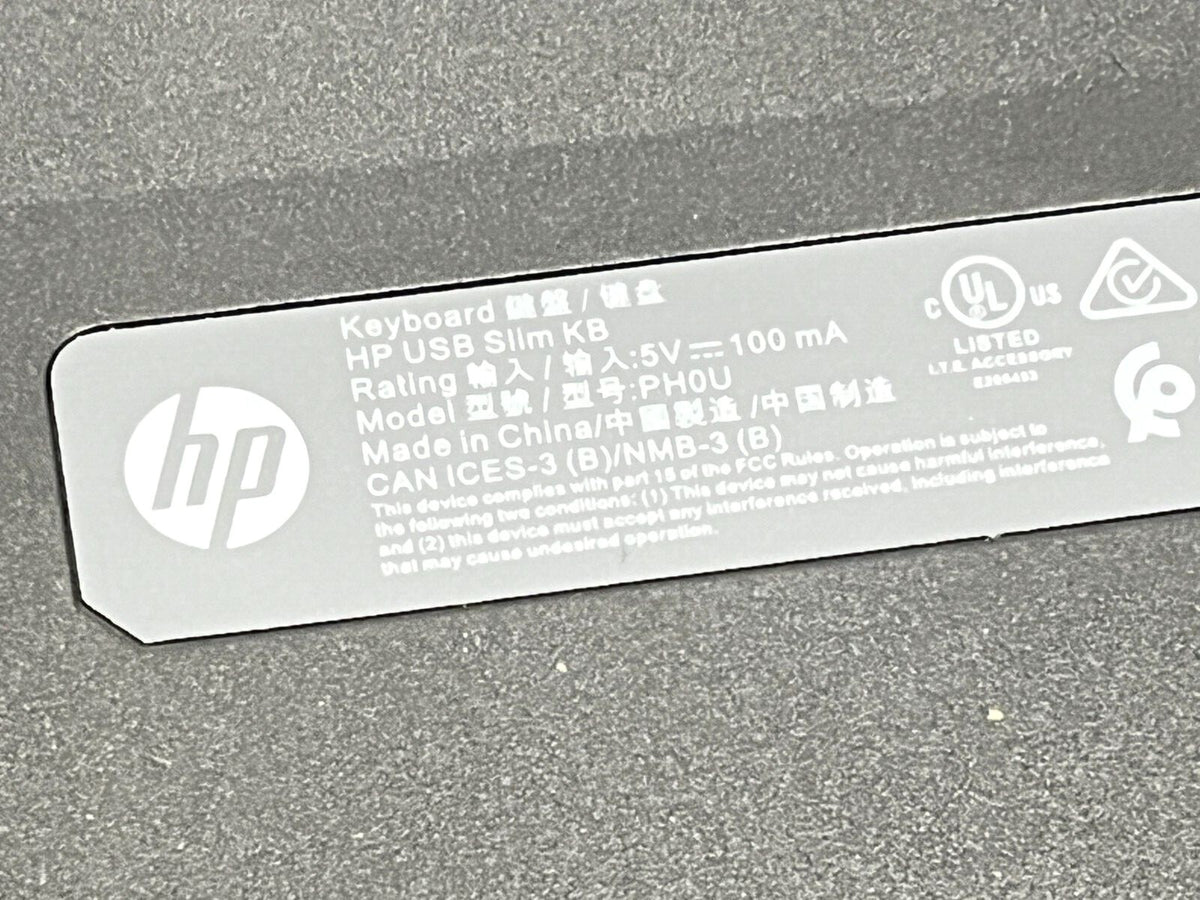 HP PH0U Wired USB Slim Keyboard - Maverick Industrial Sales