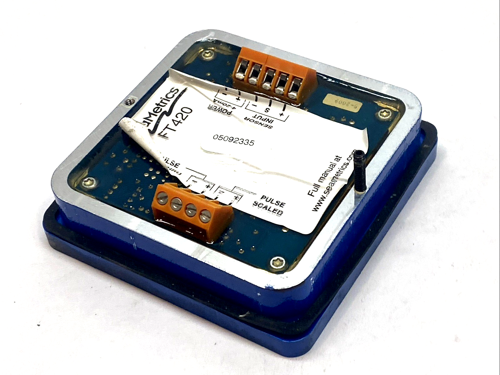 FT420 | Seametrics Digital Flow Rate & Total Indicator MISSING SCREW - Used - Maverick Industrial Sales