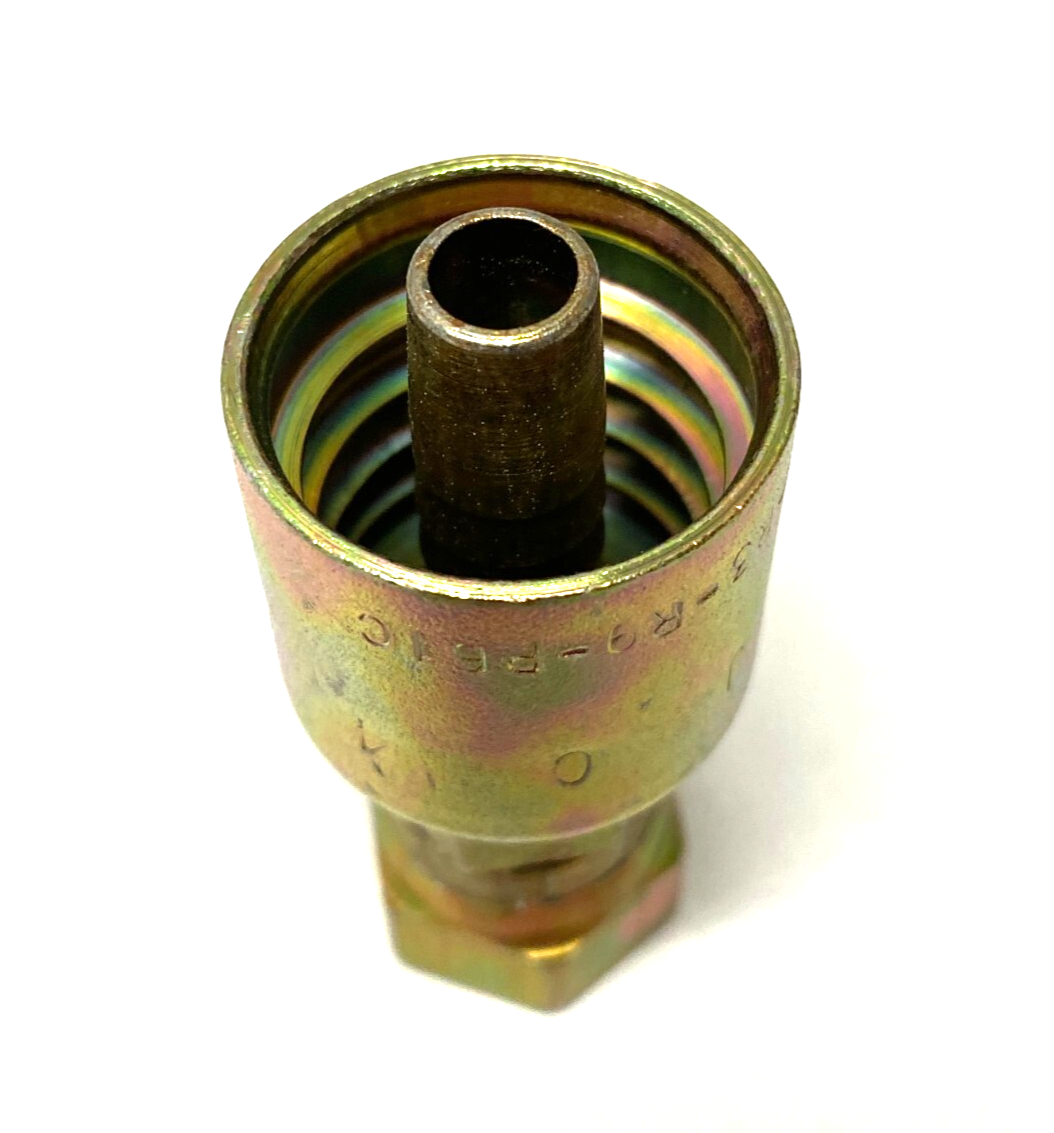 Parker 1JC43-6-6 Crimp Style Hydraulic Hose Fitting 3/8" Hose 3/8" Port - Maverick Industrial Sales