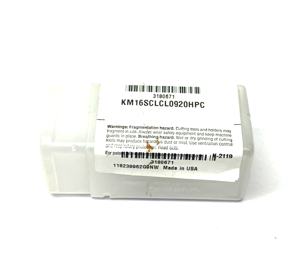 Kennametal 3180671 KM Micro™ Cutting Unit SCLC-95° S-Clamping KM16SCLCL0920HPC - Maverick Industrial Sales