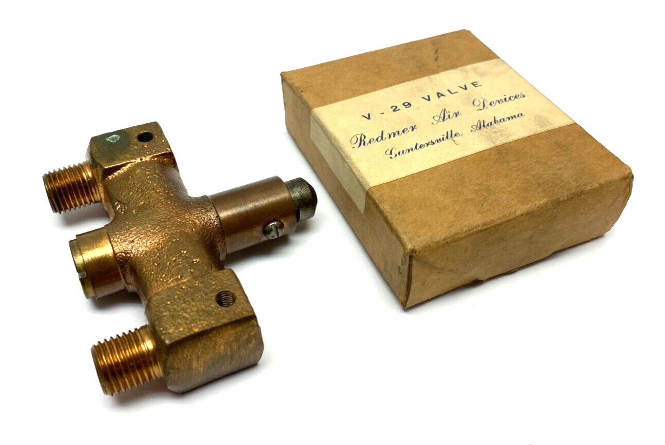 Redmer Air Devices V-29 Flow Control Pushbutton Valve - Maverick Industrial Sales