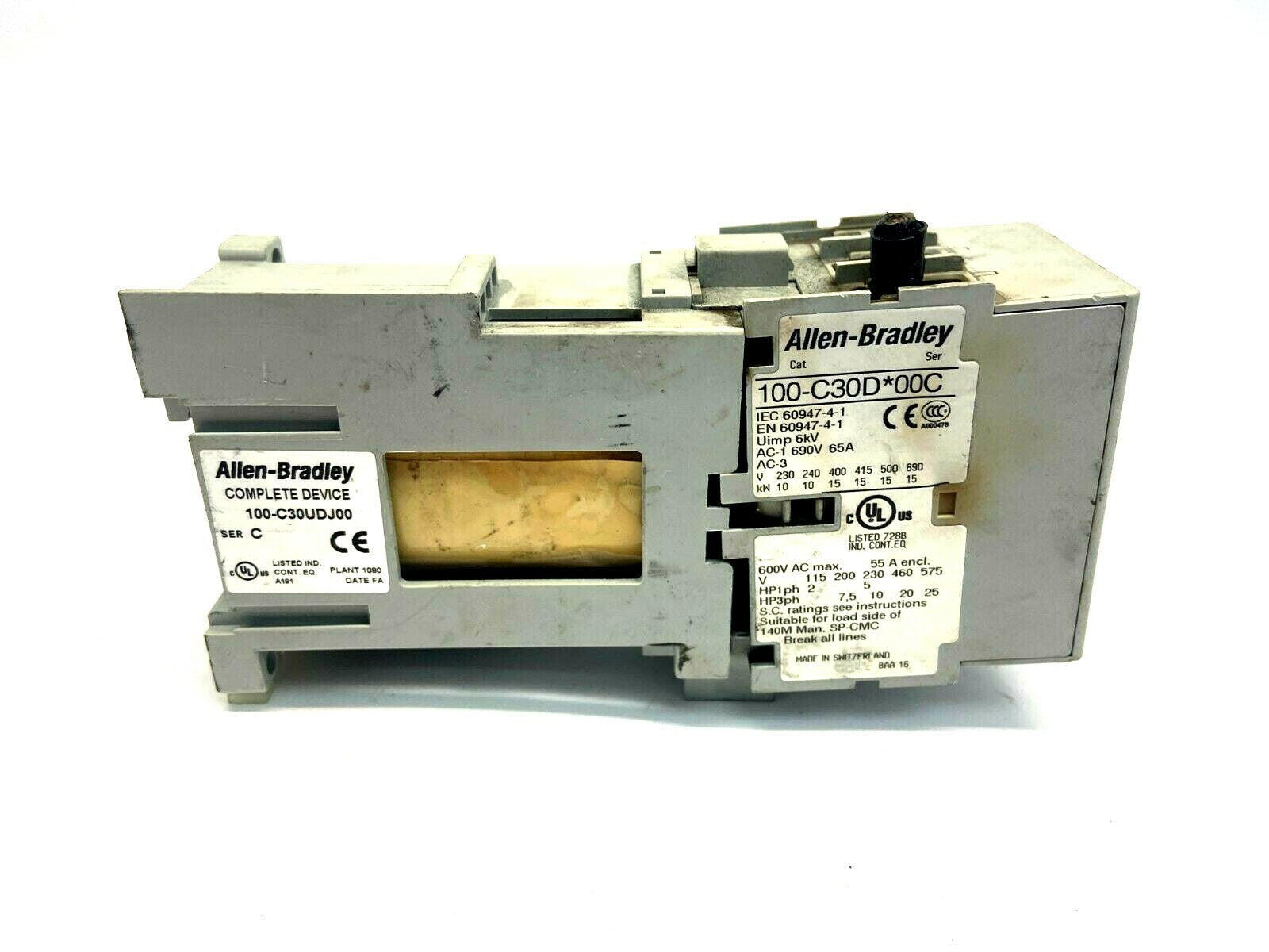 Allen Bradley 100-C30UDJ00 Ser C Contactor 600V Max - Maverick Industrial Sales