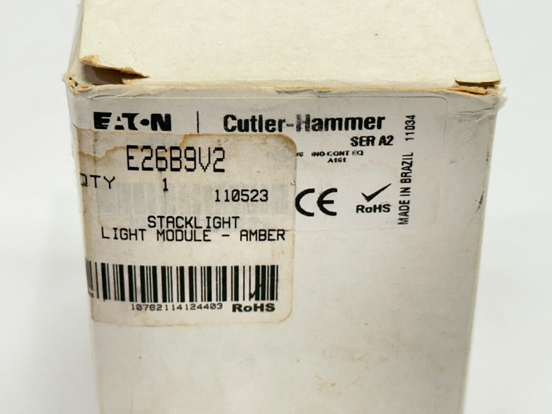 Eaton Cutler Hammer E26B9V2 Stacklight Module Amber 24VDC - Maverick Industrial Sales