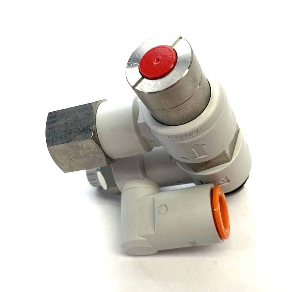 ASP630F-U04-13-X352 | SMC Pilot Check Speed Control Valve, Residual Relief Valve - New – Open box - Maverick Industrial Sales
