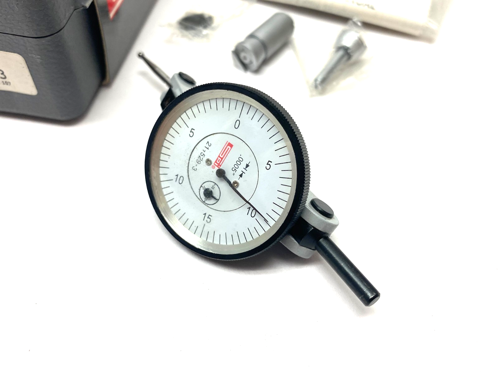 SPI 21-529-3 Integral Dial Test Indicator 0.060", .0005" 0-15-0 Read WHOLE KIT - Maverick Industrial Sales