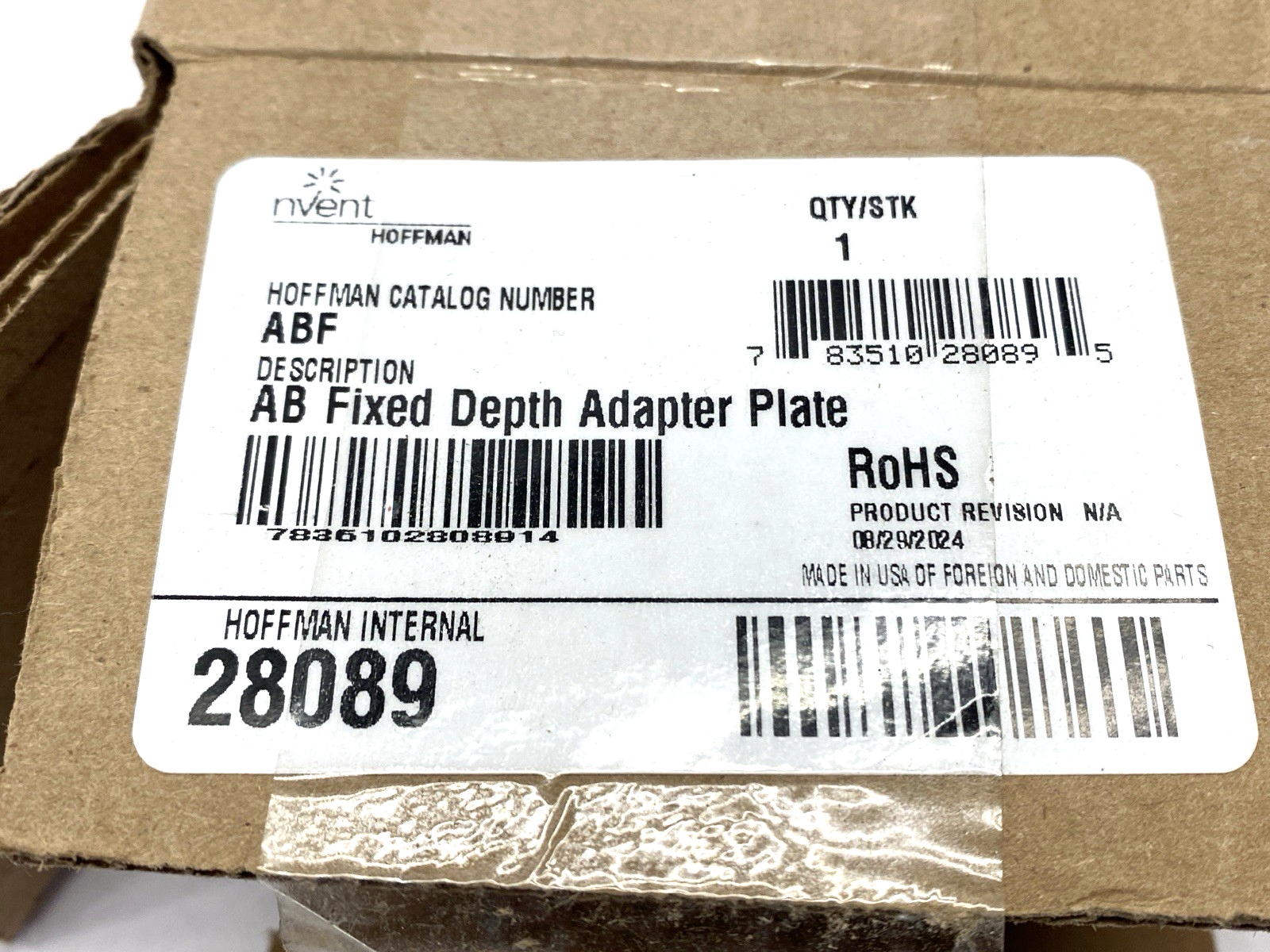 Hoffman ABF AB Fixed Depth Adapter Plate - Maverick Industrial Sales