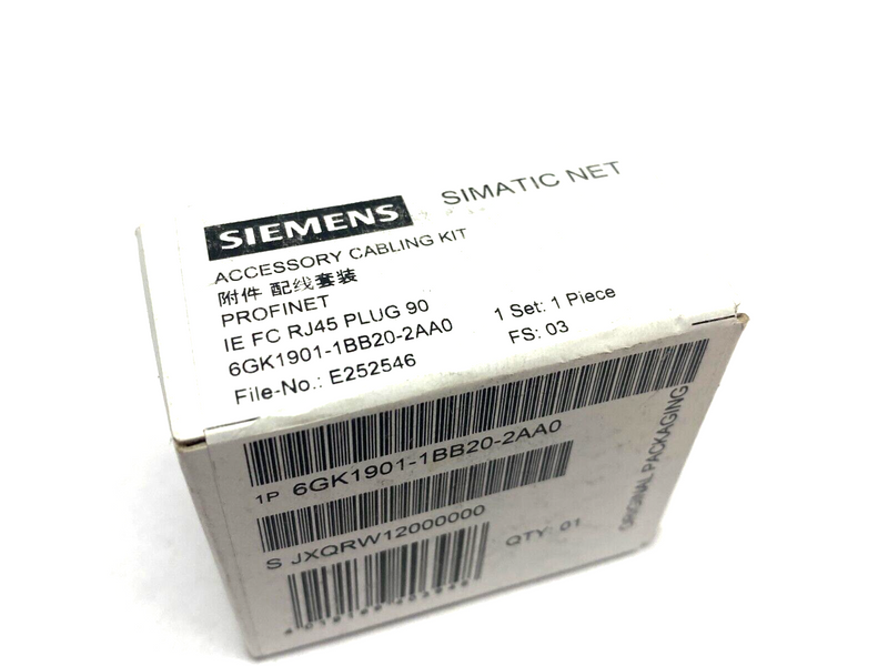 Siemens 6GK1901-1BB20-2AA0 SIMATIC NET Ethernet FastConnect Cabling Plug Kit - Maverick Industrial Sales