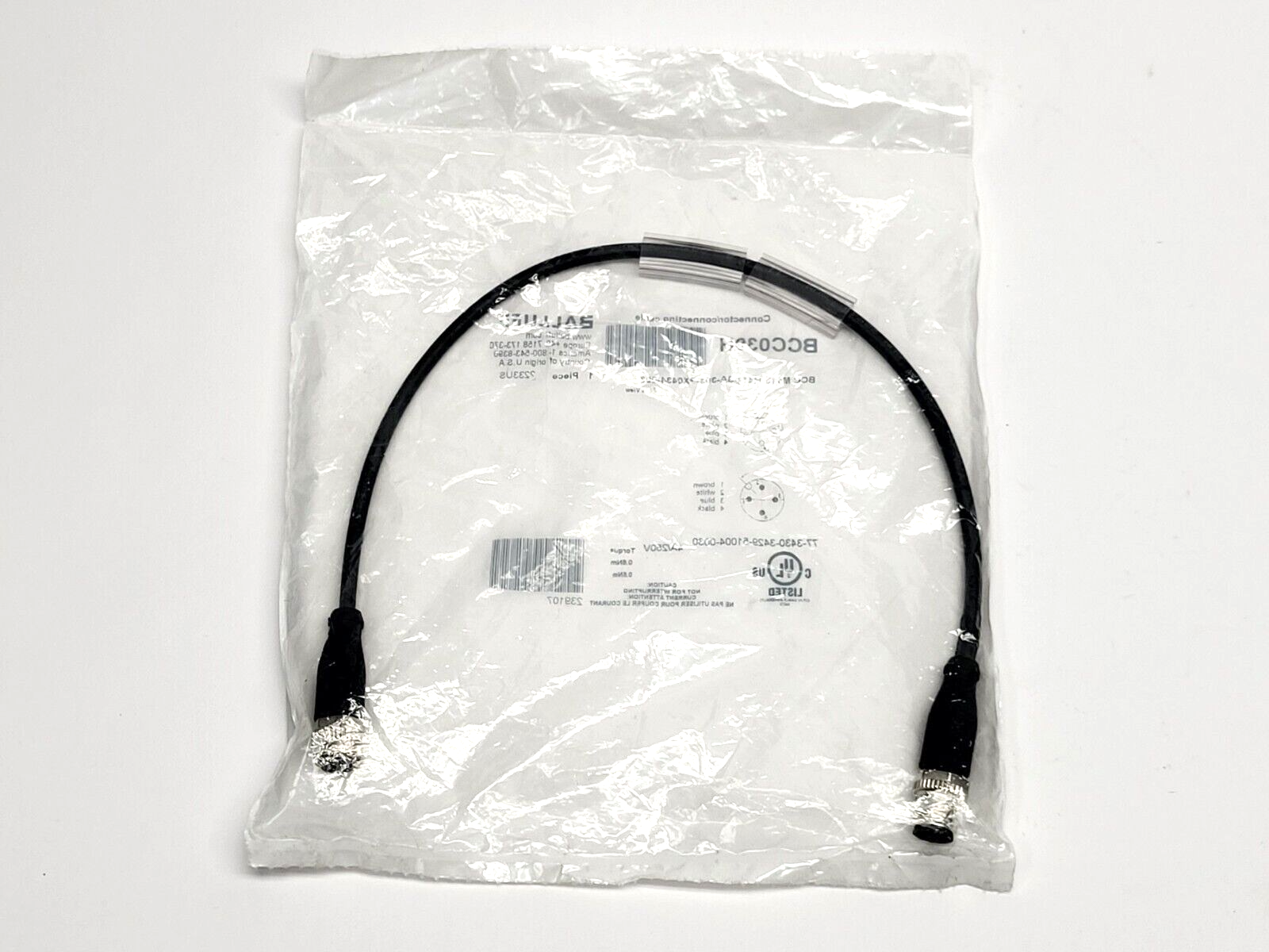 Balluff BCC M415-M414-3A-304-PX0434-003 Double Ended Cordset BCC039H - Maverick Industrial Sales