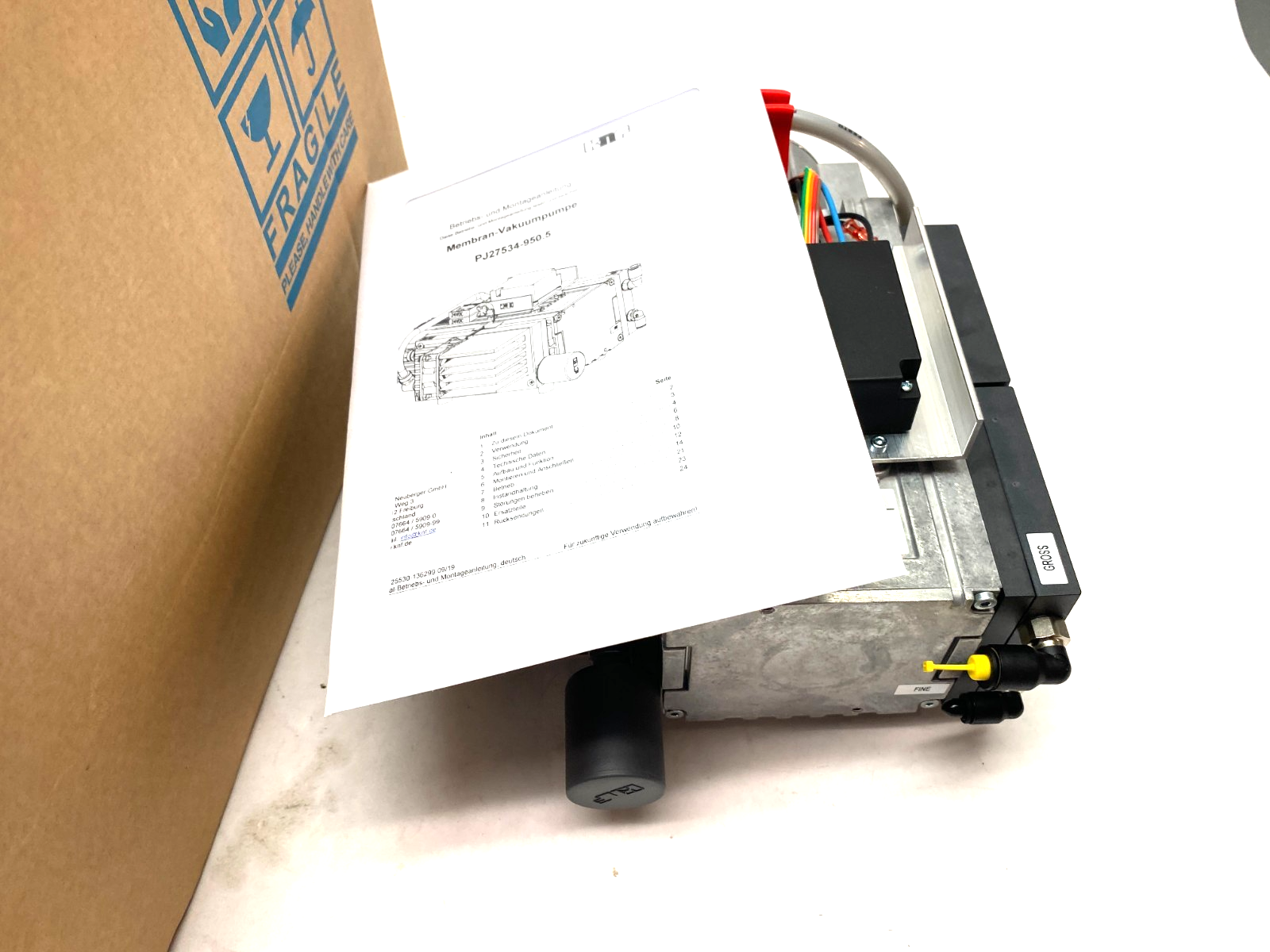 KNF Group PJ27534-950.5 Membran Vacuum Pump, Inficon 560-330 Backing Pump - Maverick Industrial Sales