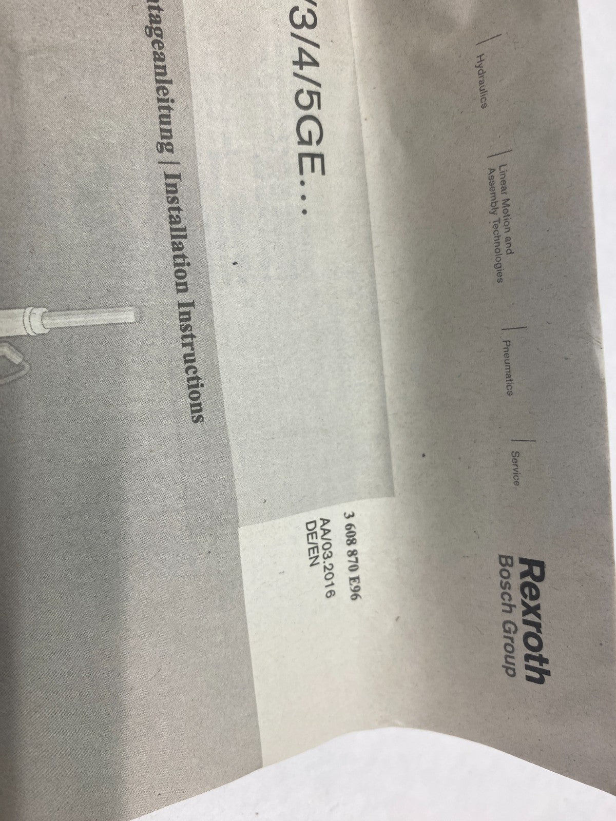 Bosch Rexroth 0608720056 Inline Gear Unit 19.3:1 Ratio 4GE19 SZ4 - Maverick Industrial Sales