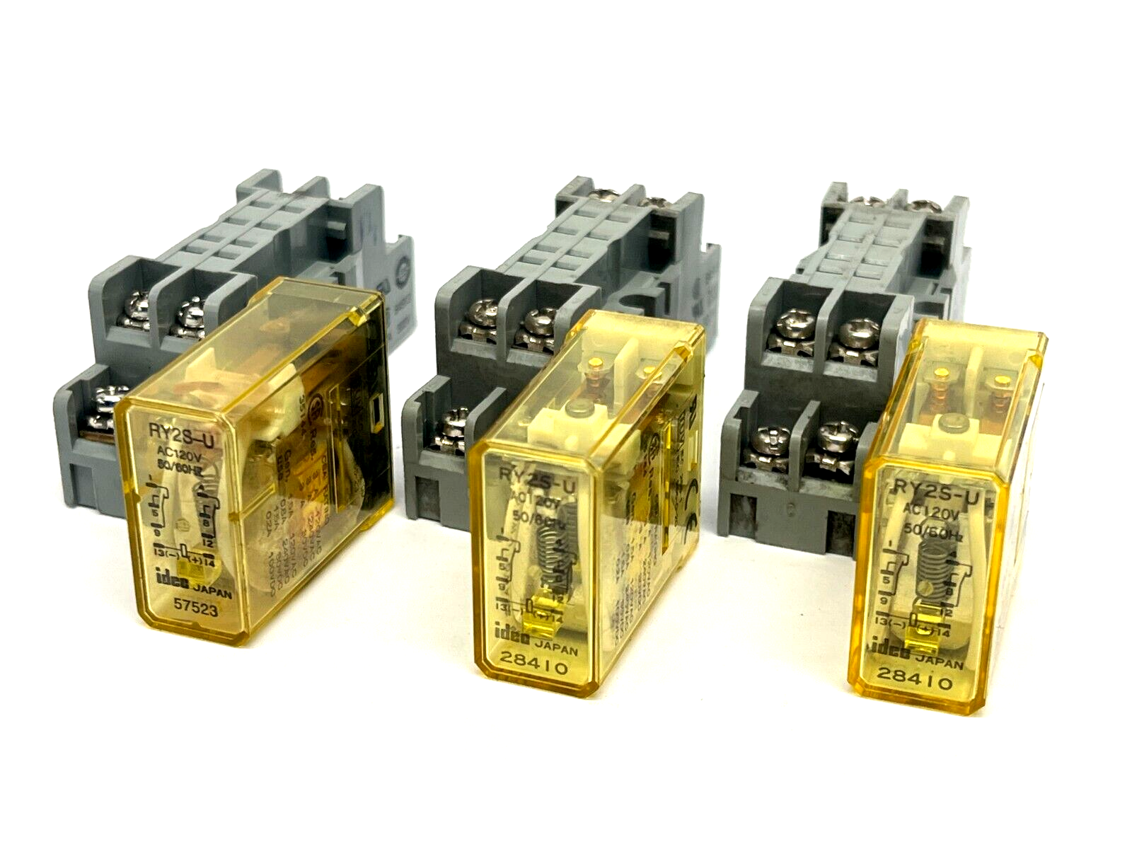 IDEC SY2S-05 Base w/ RY2S-U Relay LOT OF 3 - Maverick Industrial Sales