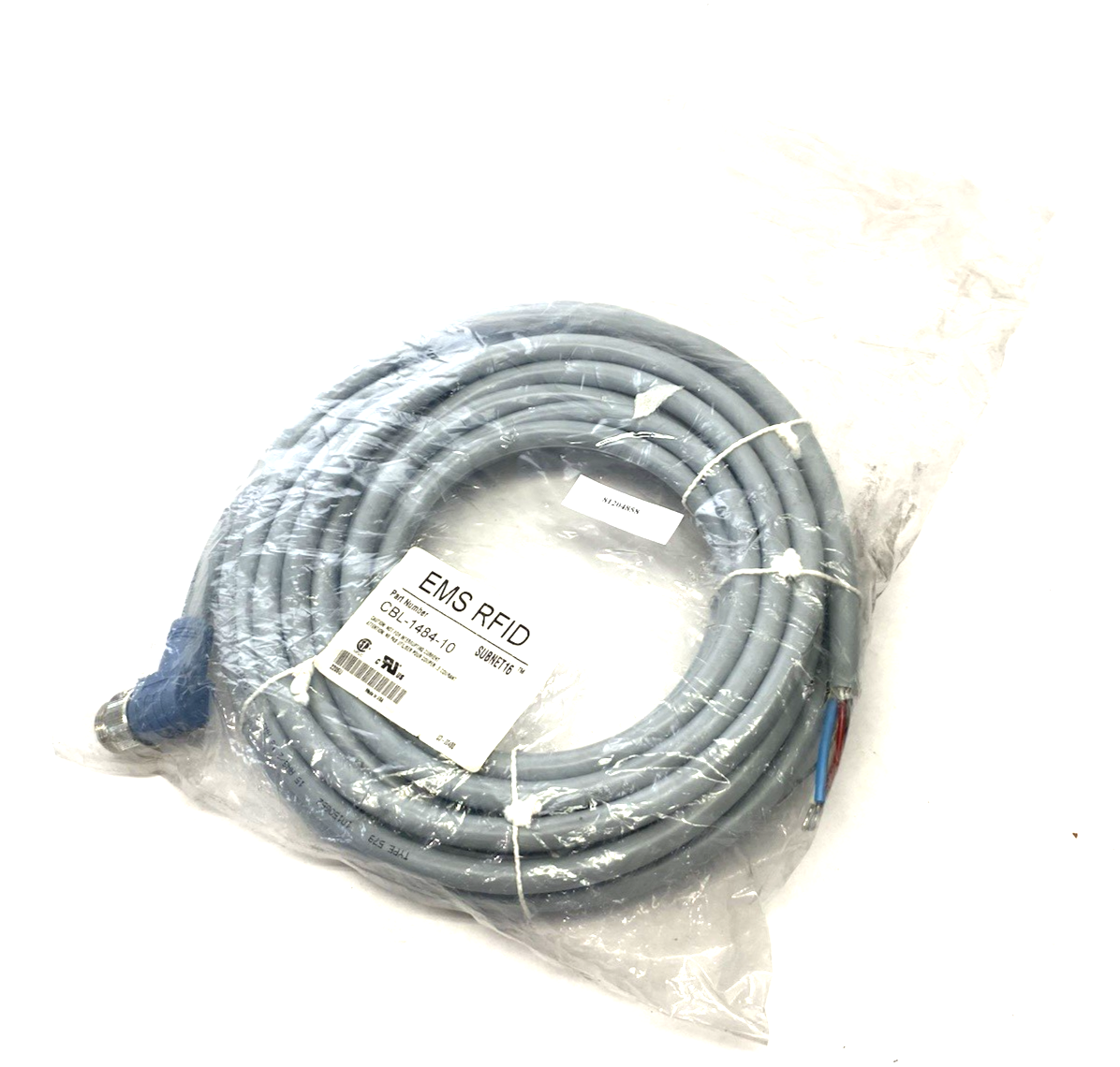 EMS Datalogic CBL-1484-10 SUBNET16 Single Ended RFID Connection Cable - Maverick Industrial Sales